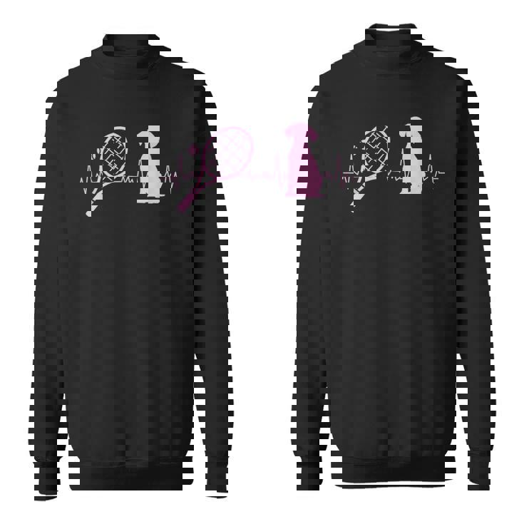 犬好き テニスプレーヤー コーチ 犬 スポーツ テニス 犬 スウェットシャツ