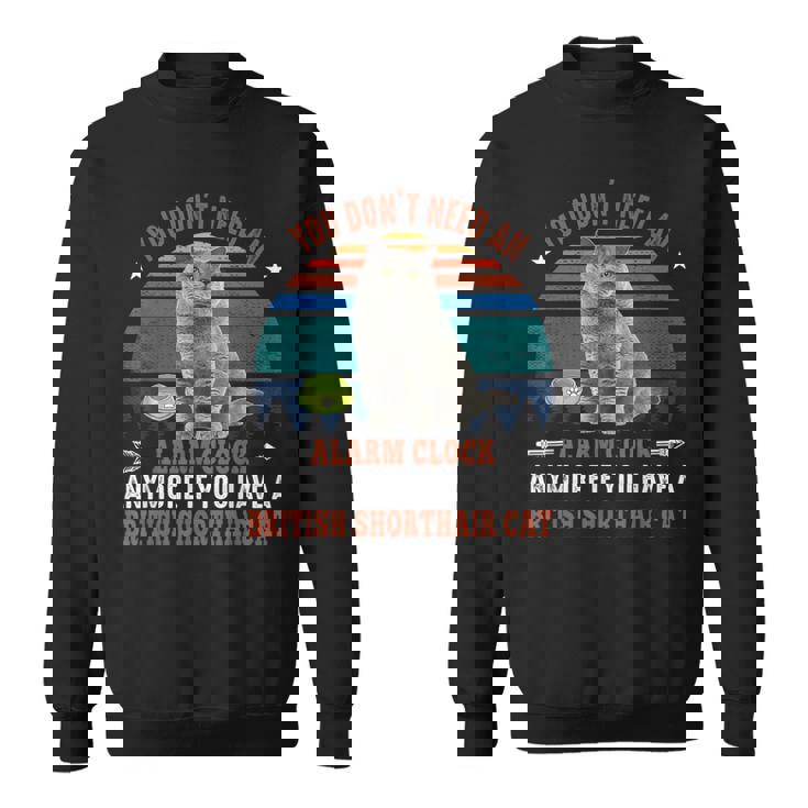 猫 ブリティッシュショートヘア 猫 スウェットシャツ