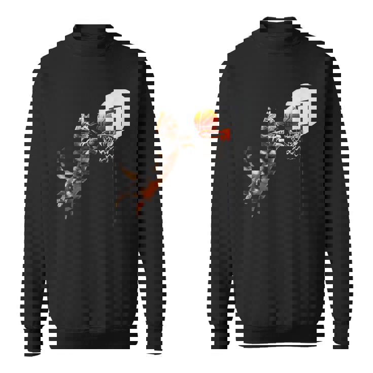 猫 ネコ バスケ 面白いtシャツ 文字入り メンズ おもしろ 面白い 服 おもしろグッズ ネタ 浮世絵 スウェットシャツ