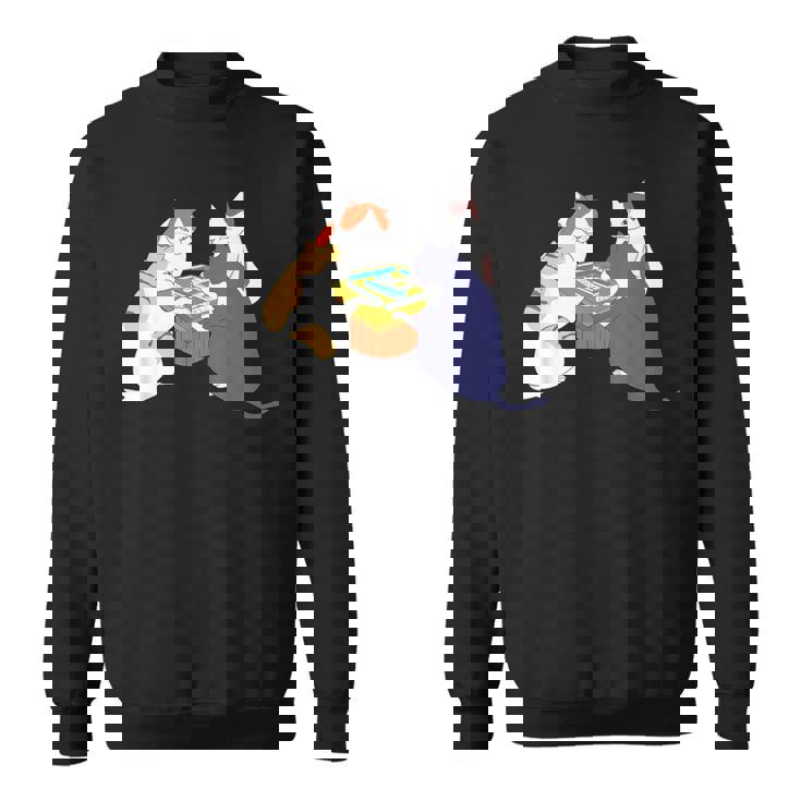 猫 ネコ 麻雀 面白いtシャツ 文字入り メンズ おもしろ 面白い 服 おもしろグッズ ネタ 雀士 スウェットシャツ