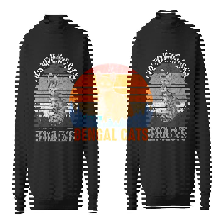 猫-ベンガル猫 スウェットシャツ