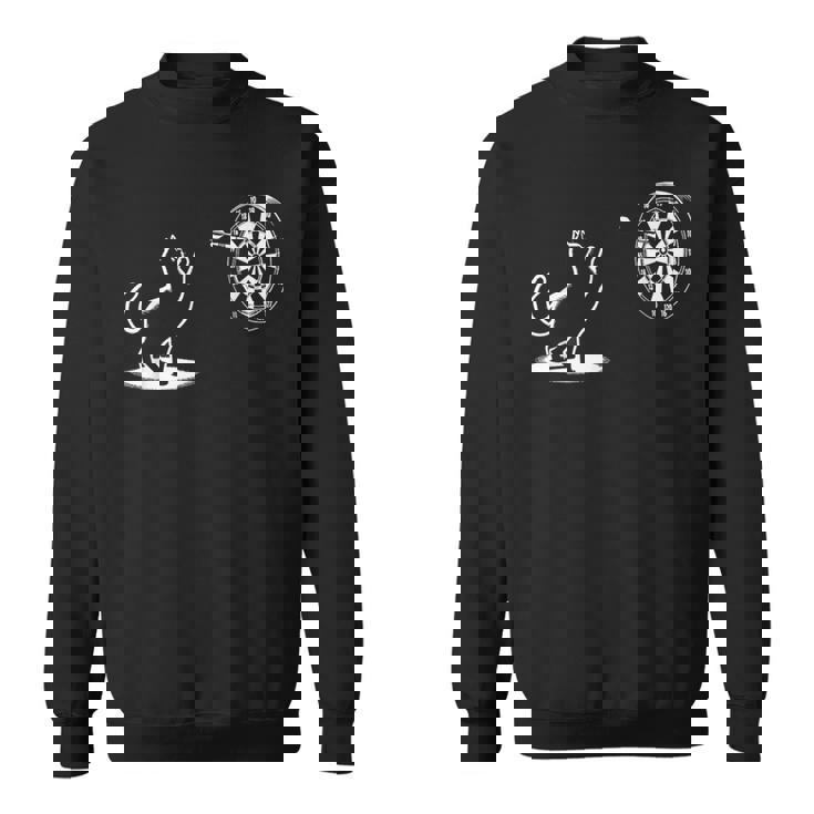 猫 遊び ダーツ 面白い 猫好き 子猫 ダーツプレーヤー スウェットシャツ