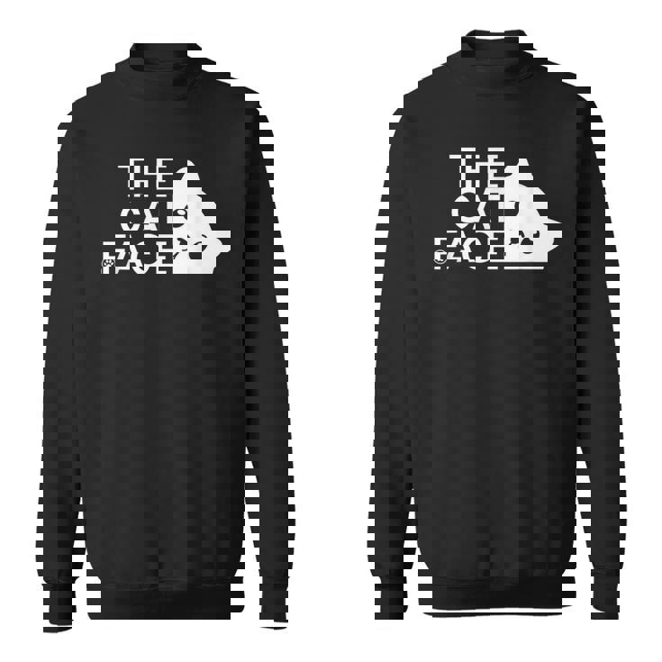 猫の顔 猫デザイン スウェットシャツ