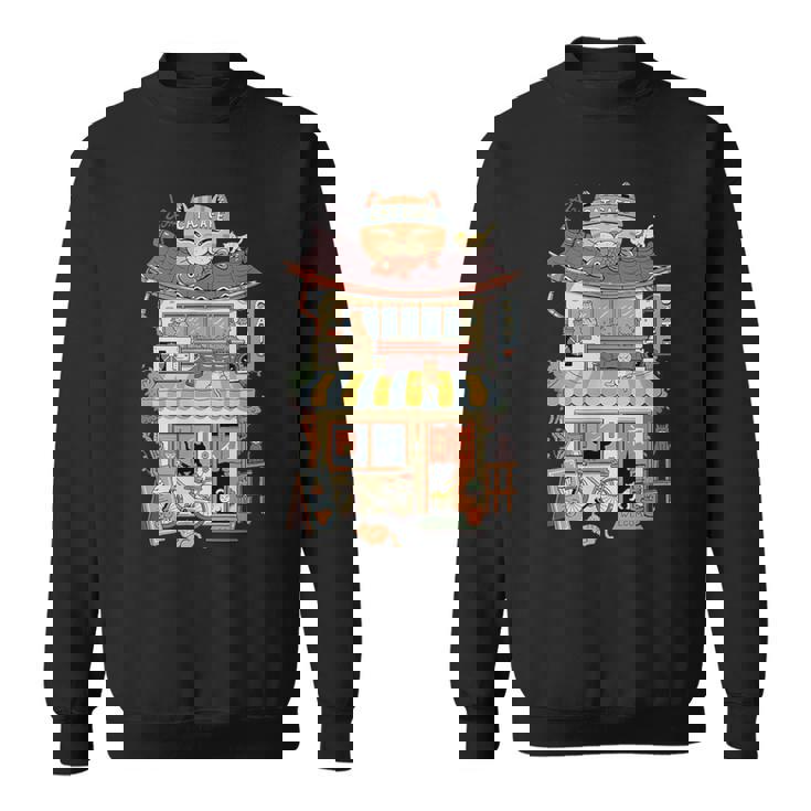 猫カフェ スウェットシャツ