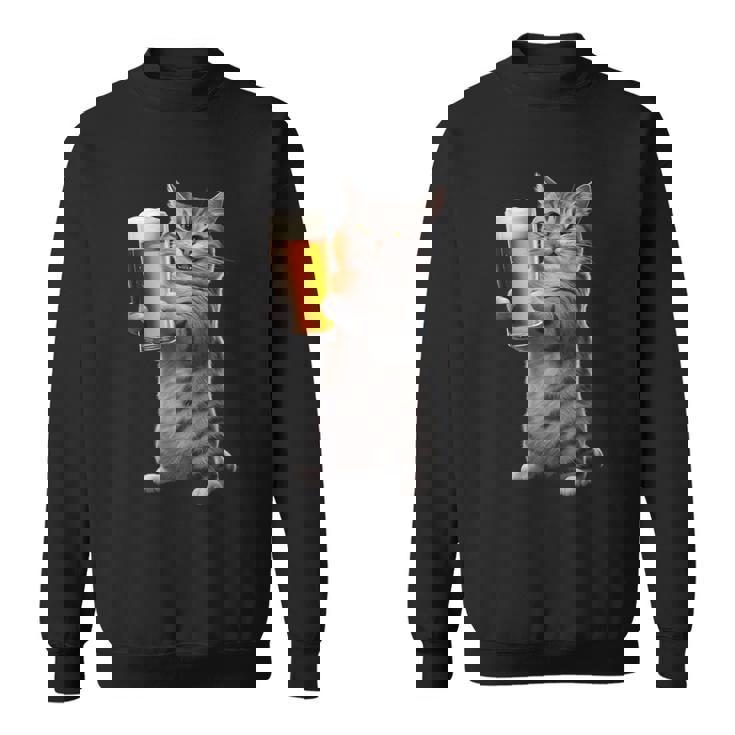猫ビール スウェットシャツ