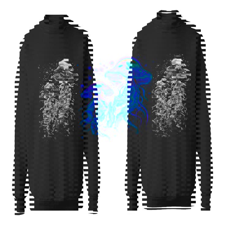 生物発光発光クラゲ スウェットシャツ