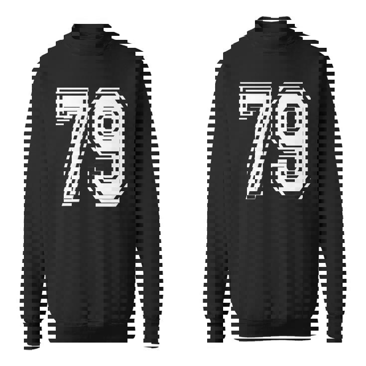 番号 79インチ ホワイト スウェットシャツ