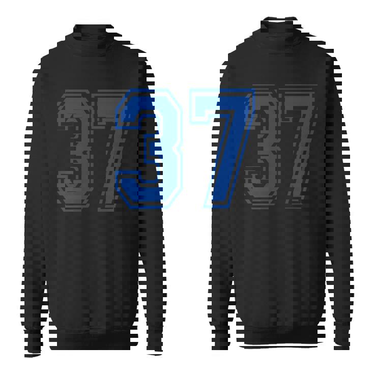 番号37インチ ブルー スウェットシャツ