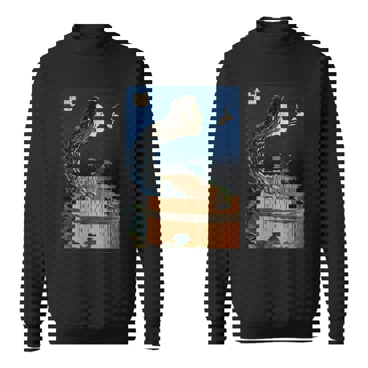 番町皿屋敷 百物語 怪談 葛飾 北斎 お皿のマンション お菊 日本美術 ハロウィン スウェットシャツ