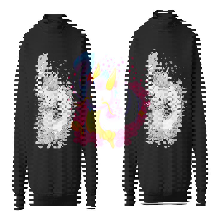 白 アニメ ドラゴン 美的 カワイイ スウェットシャツ