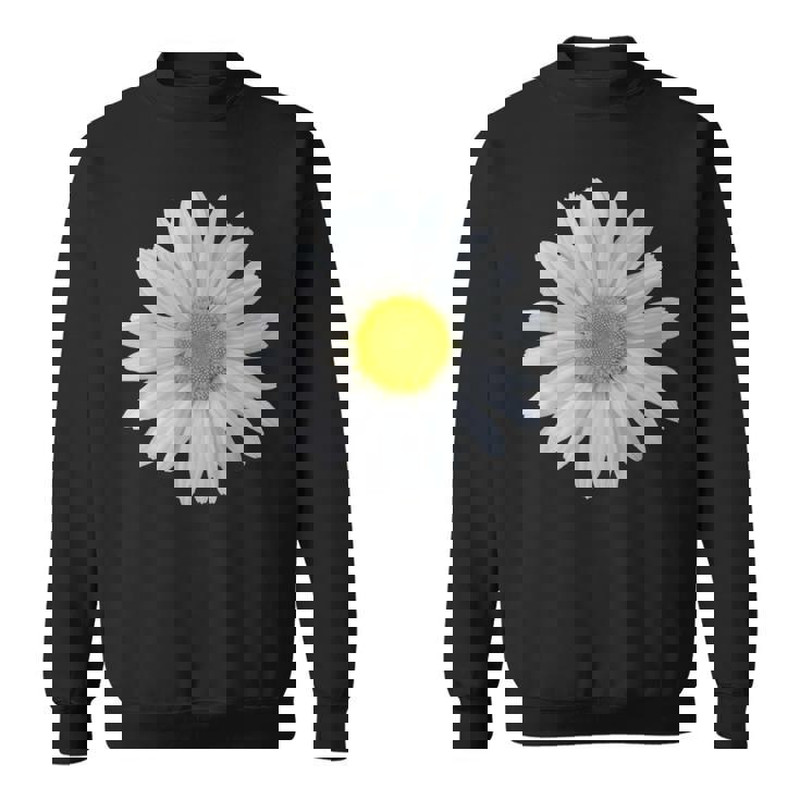 白いデイジーの花、咲くデイジー、花、花、デイジー スウェットシャツ