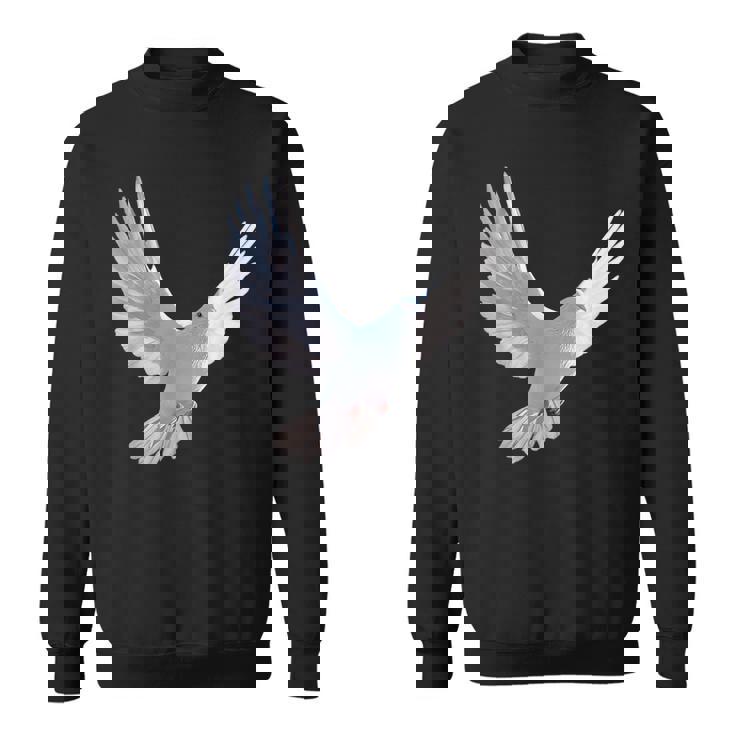 白いハト 白いキジバト 甘いハト スウェットシャツ