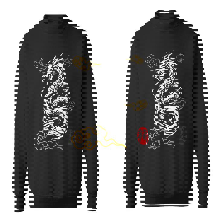 白龍、日本文化、縁起の良い スウェットシャツ