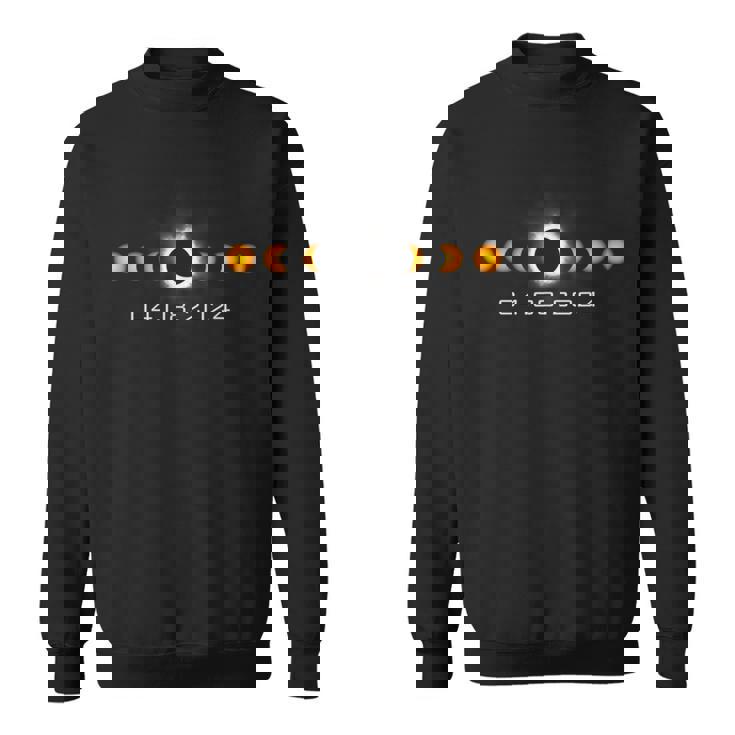 皆既日食2024年4月8日太陽の月 スウェットシャツ