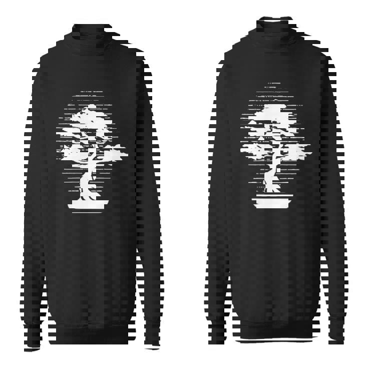 盆栽ロゴエンブレム 盆栽ポット ペンジン 屋内盆栽盆栽 スウェットシャツ