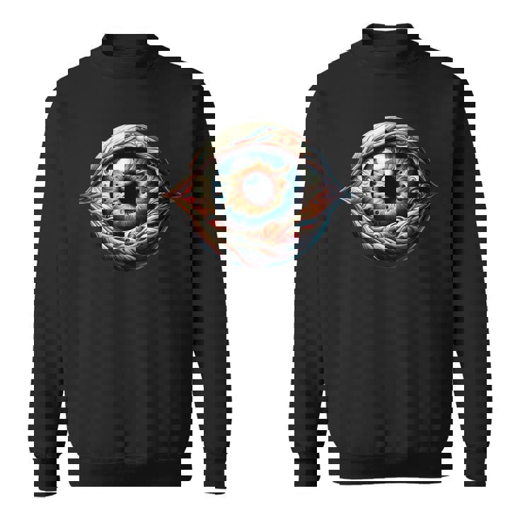 目玉 不気味な目 スウェットシャツ