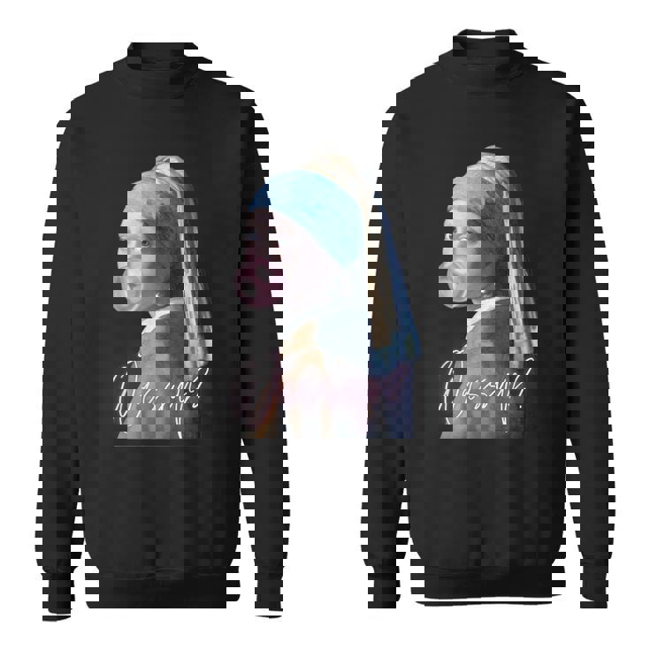 真珠の耳飾りの少女 フェルメール 面白い オルタード アート Wassup スウェットシャツ