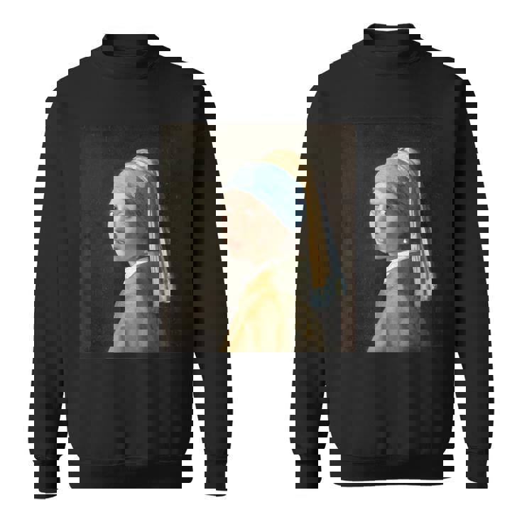 真珠の耳飾りの少女／フェルメール【世界の名画】（高精細画像）Vermeer 美術館アート 油絵 スウェットシャツ