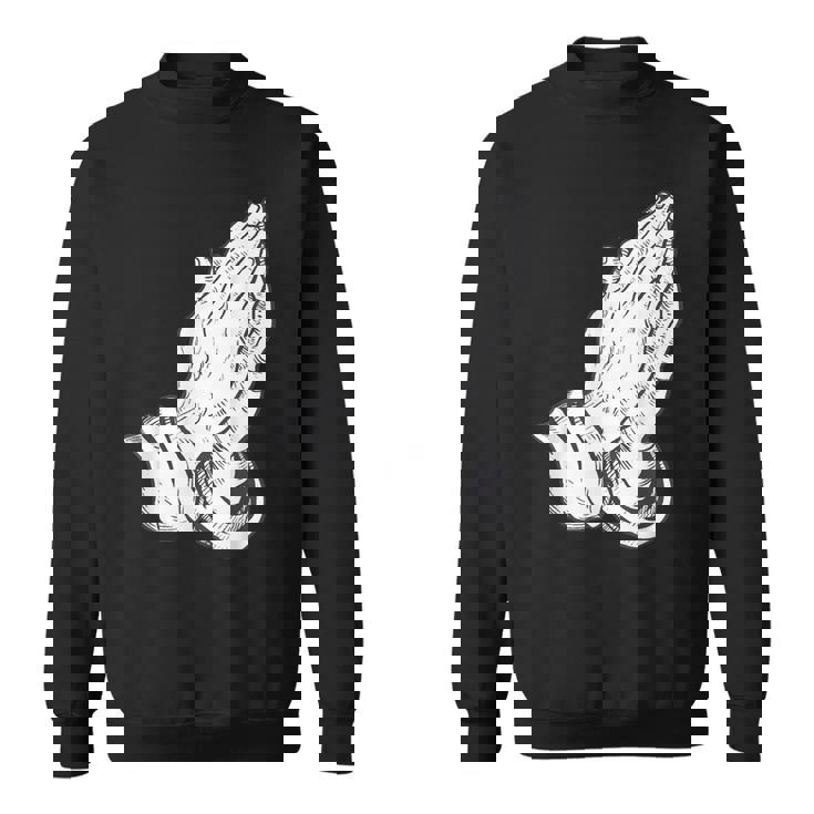 祈るイエスの手 スウェットシャツ
