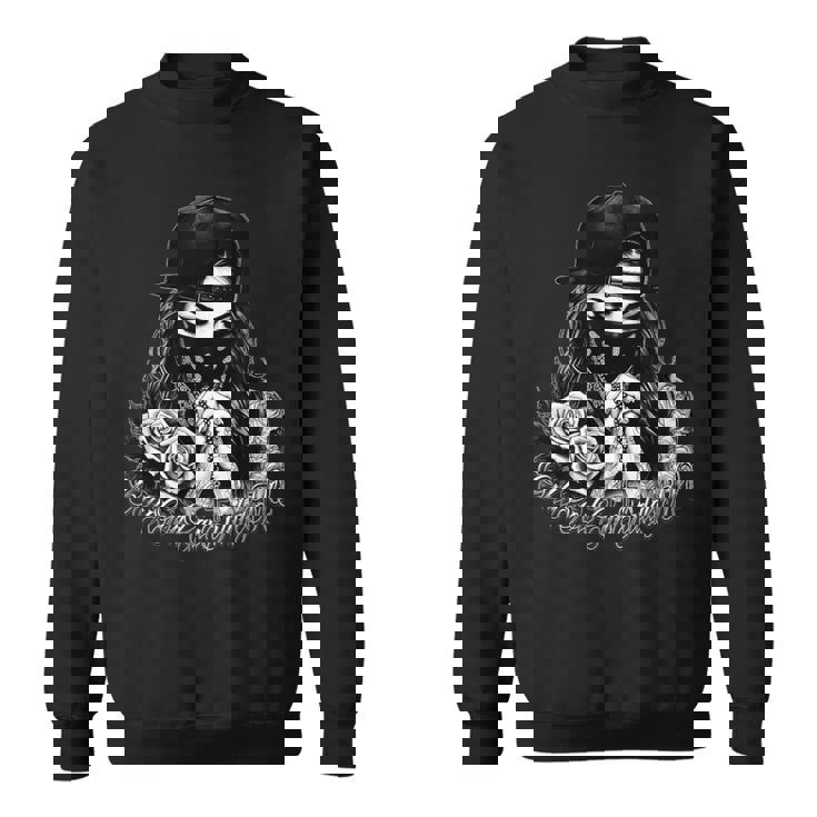 神のみが私を裁くことができる チカーノの服 タトゥー アート 祈りonly God Can Judge Me スウェットシャツ