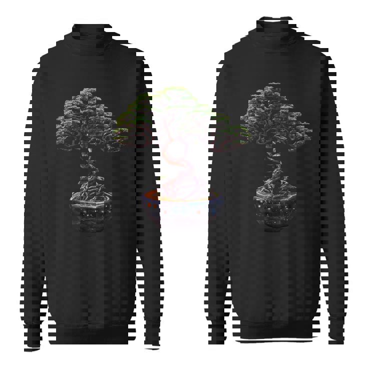 神秘的な盆栽の木 スウェットシャツ