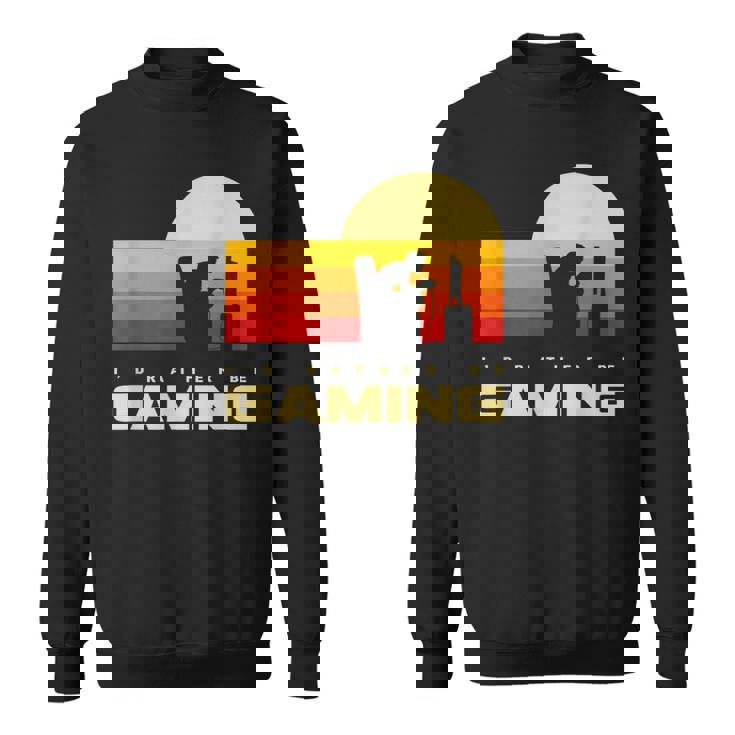 私はむしろゲームをしたい スウェットシャツ