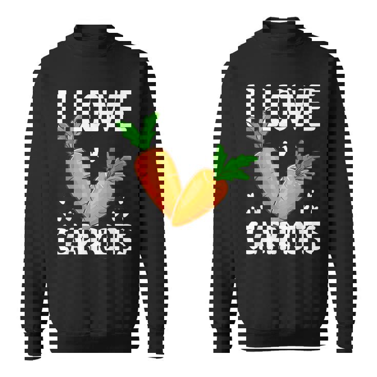 私はニンジンが大好き スウェットシャツ