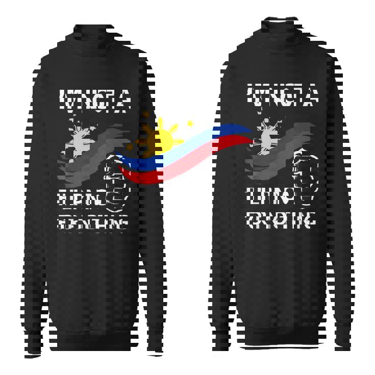 私は何の理由もなくフィリピン人ではありませんティーフリーdu30無料ドゥテルテ スウェットシャツ