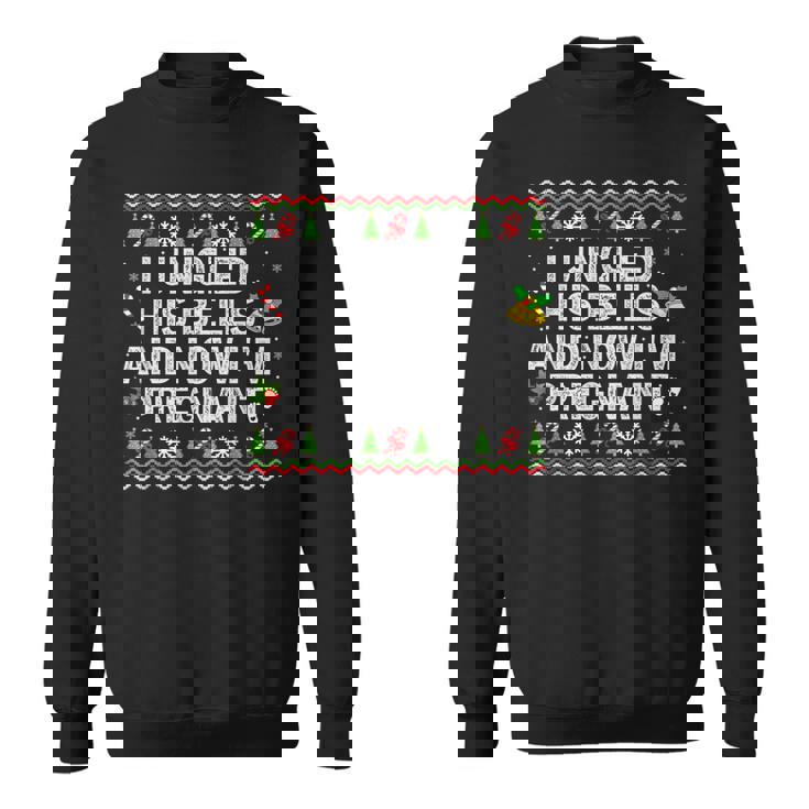 私は彼のベルを鳴らして今妊娠中クリスマス妊娠 スウェットシャツ