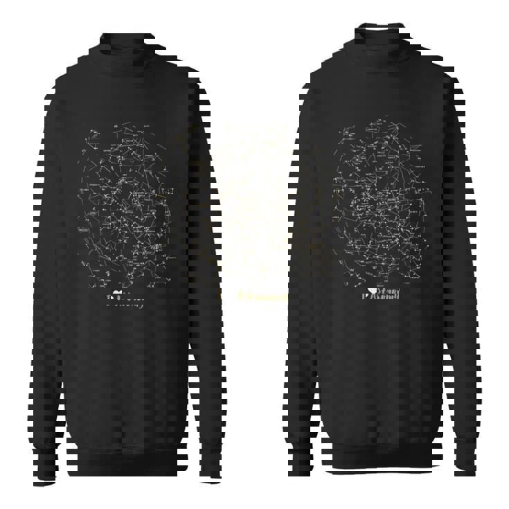 私は星が大好きです 星座 天文学 銀河 スウェットシャツ