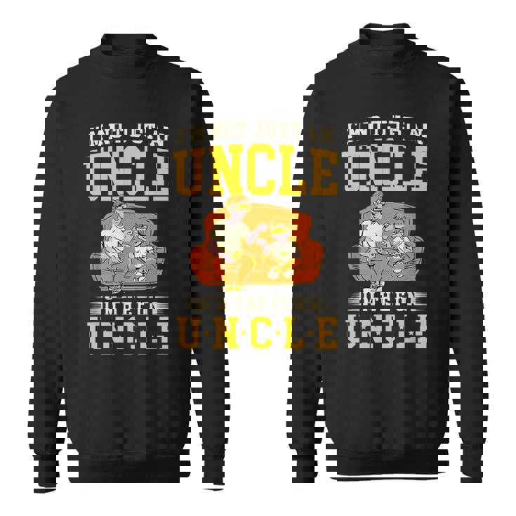 私は楽しいおじさんです 面白いパーティー愛好家のおじさん コスチュームのおじさん スウェットシャツ