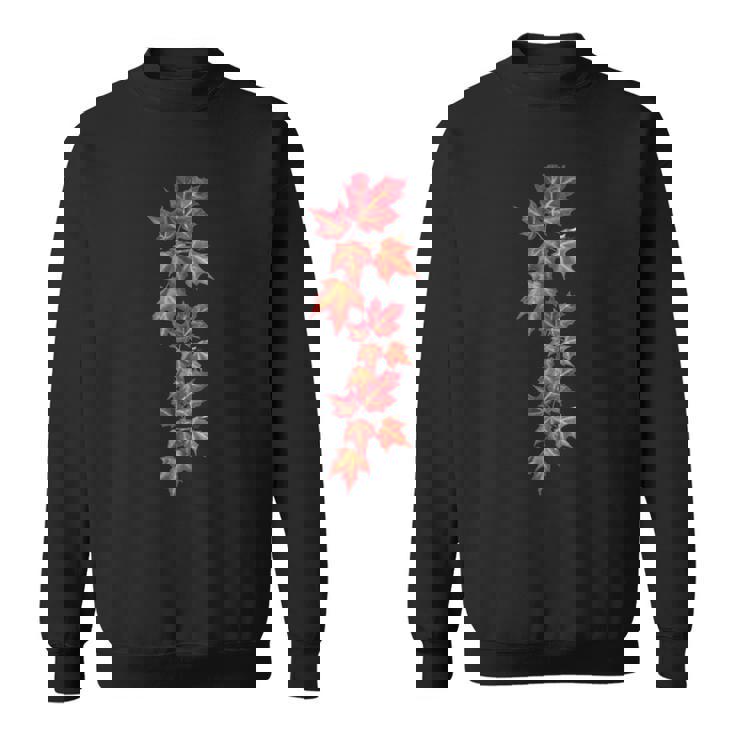 秋の紅葉のつる スウェットシャツ