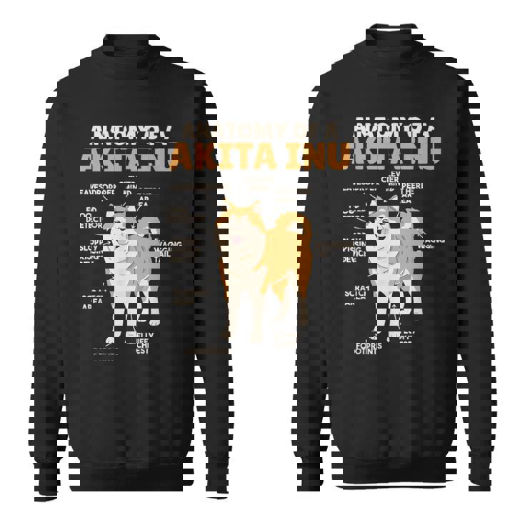 秋田犬 解剖学 甘い説明 秋田犬 スウェットシャツ