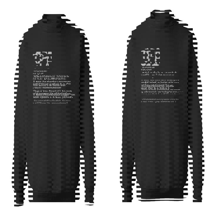 税務認定公会計士cpa スウェットシャツ