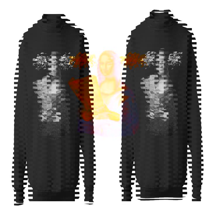 競馬 馬tシャツ モナリザ おもしろ ウマ レース 馬 乗馬 競馬 面白いtシャツ メンズ グッズ ネタ 大人 男性 スウェットシャツ