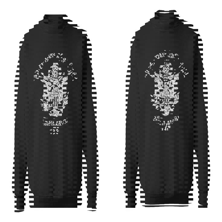 米国沿岸警備隊 Uscgイーグルフラッグ。 スウェットシャツ