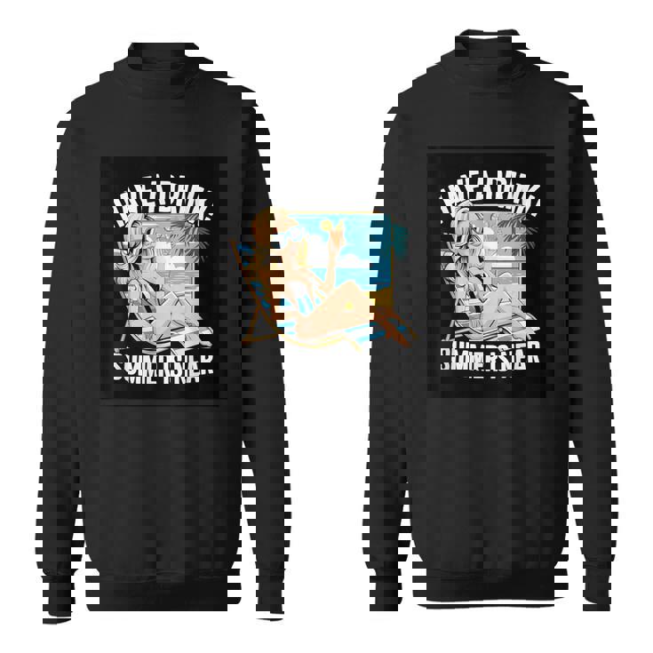 素敵な夏の言っているビーチモチーフ スウェットシャツ