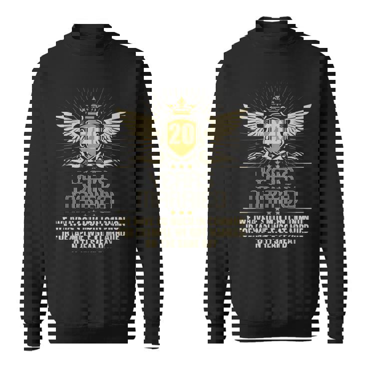 結婚20年 結婚20周年 結婚20周年 結婚記念日 結婚記念日 スウェットシャツ