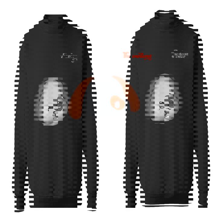 絵文字しかめっ面の怒った犬の顔 スウェットシャツ