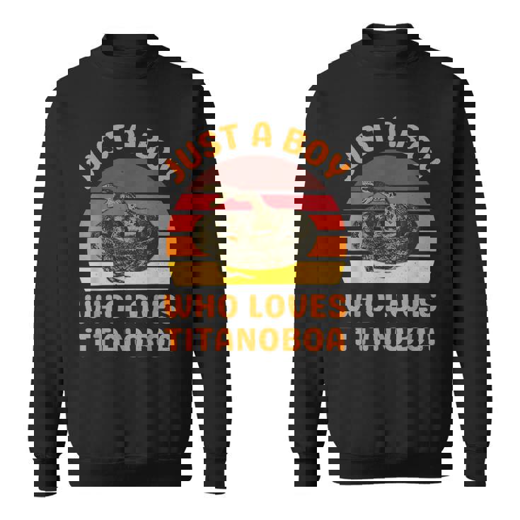 絶滅した大蛇ティタノボアを愛するただの少年 スウェットシャツ