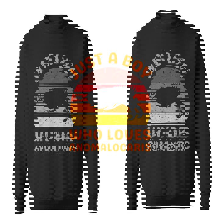 絶滅した節足動物アノマロカリスが大好きなただの少年 スウェットシャツ