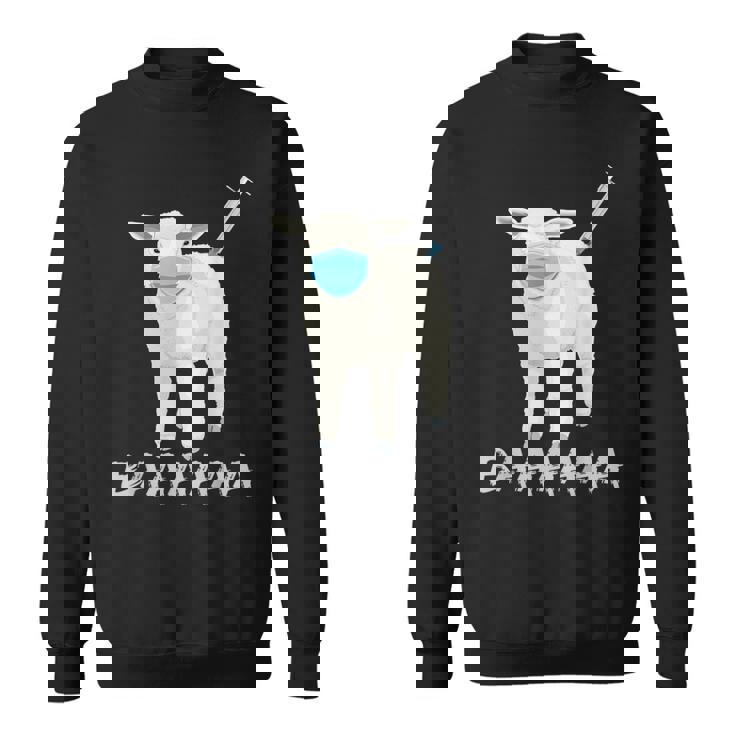 羊または羊 ワクチン防止マスク スウェットシャツ