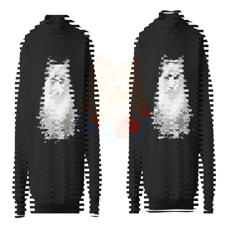 美しいラグドール猫 スウェットシャツ