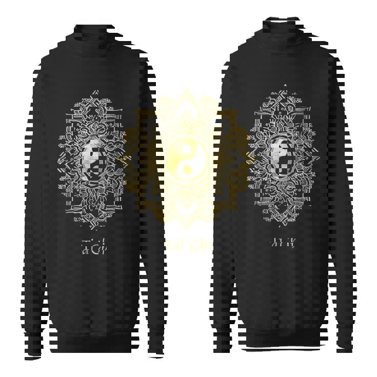 美しい太極拳、陰陽曼荼羅 スウェットシャツ