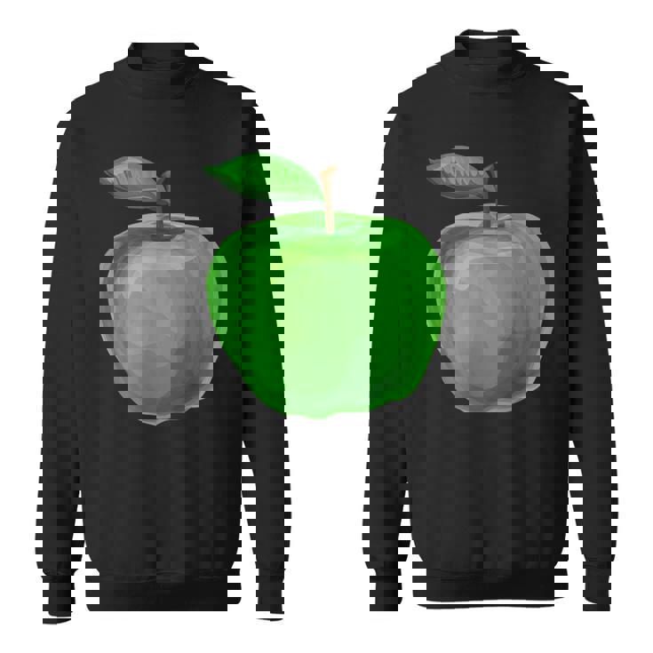 美しい青りんごを彩った果物や果物のりんご。 スウェットシャツ