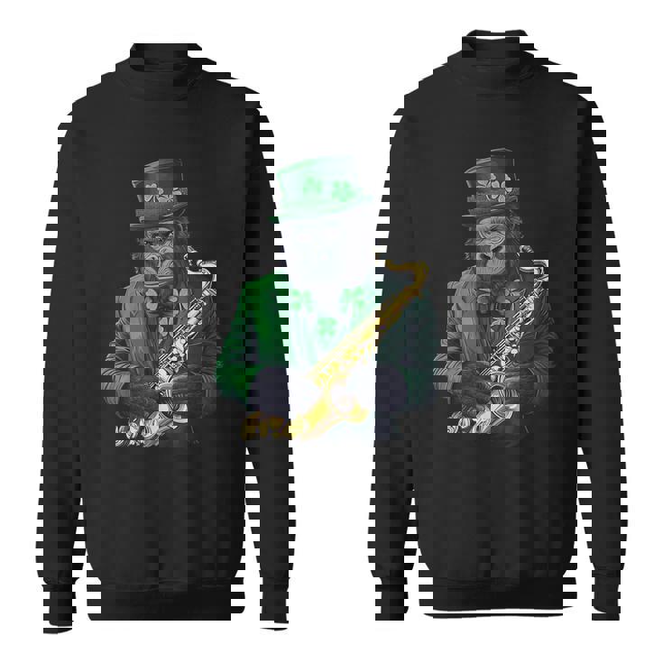 聖パトリックの日 ゴリラサックス スウェットシャツ