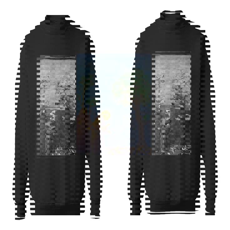 聖フランシスコ 鳥への説教 ジョット作 1299 スウェットシャツ