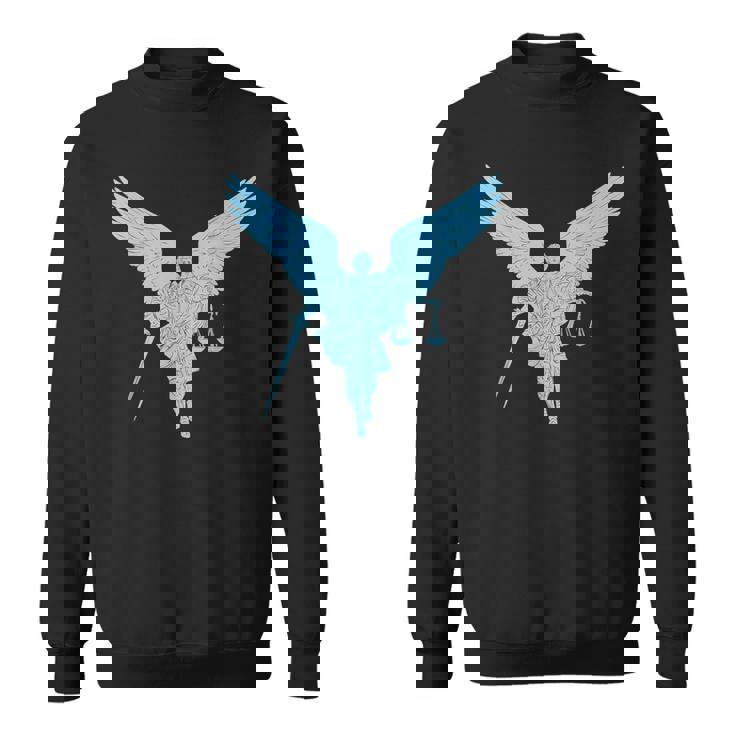 聖ミカエル正義の大天使戦士。キリスト教の信仰 スウェットシャツ