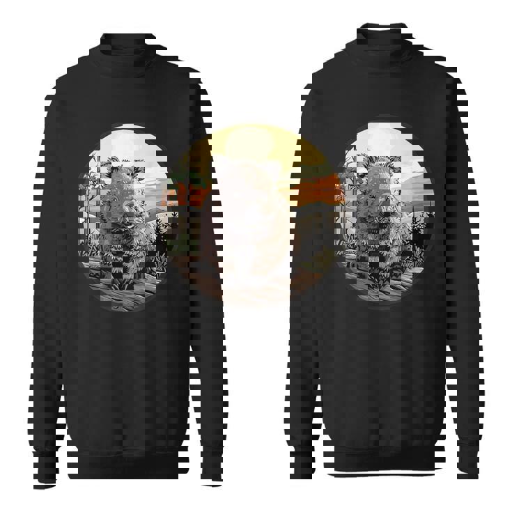 自然の中のウォンバット、ウォンバット スウェットシャツ