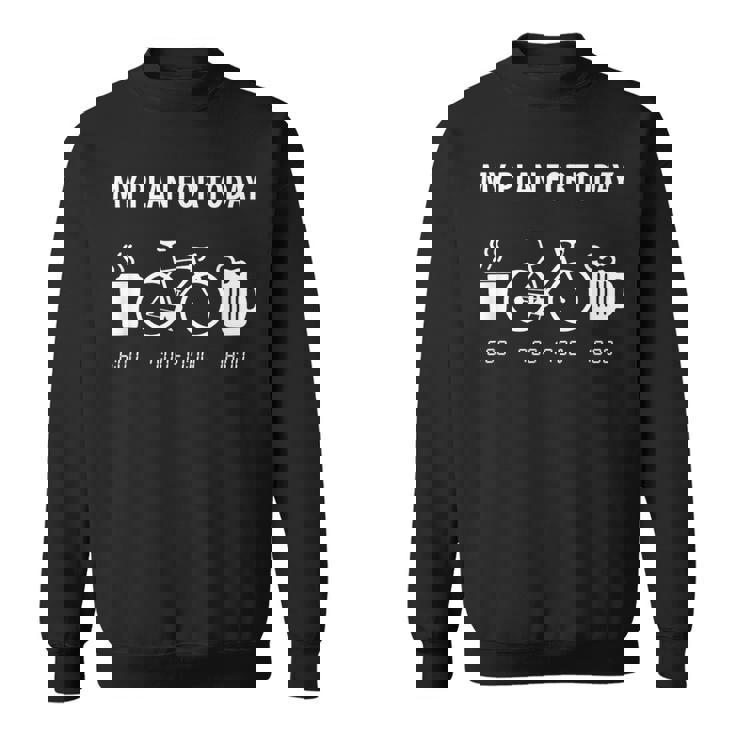 自転車 面白い ロードバイク 面白い サイクリスト 今日の私の計画 スウェットシャツ